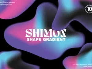 cover image shimon shape gradient texture background