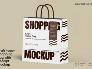 cover image shopping bag mockup