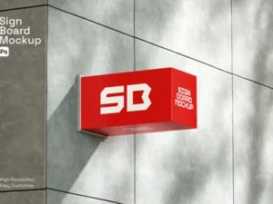 cover image sign board mockup
