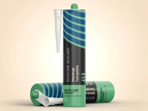 cover image silicone sealant tube mockup