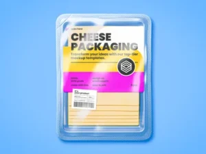 cover image sliced cheese packaging mockup 1
