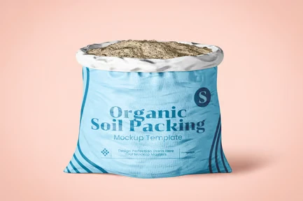 Soil Bag Packaging Mockup