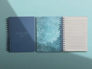 cover image spiral notebook mockup