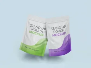 cover image stand up pouch mockup