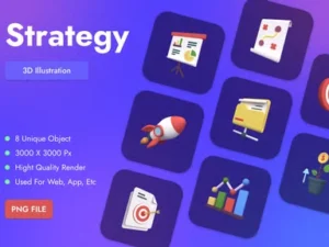 cover image strategy 3d objects