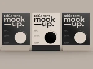 cover image table tent mockup
