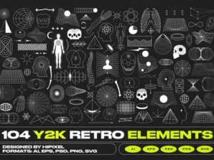cover image y2k retro elements pack