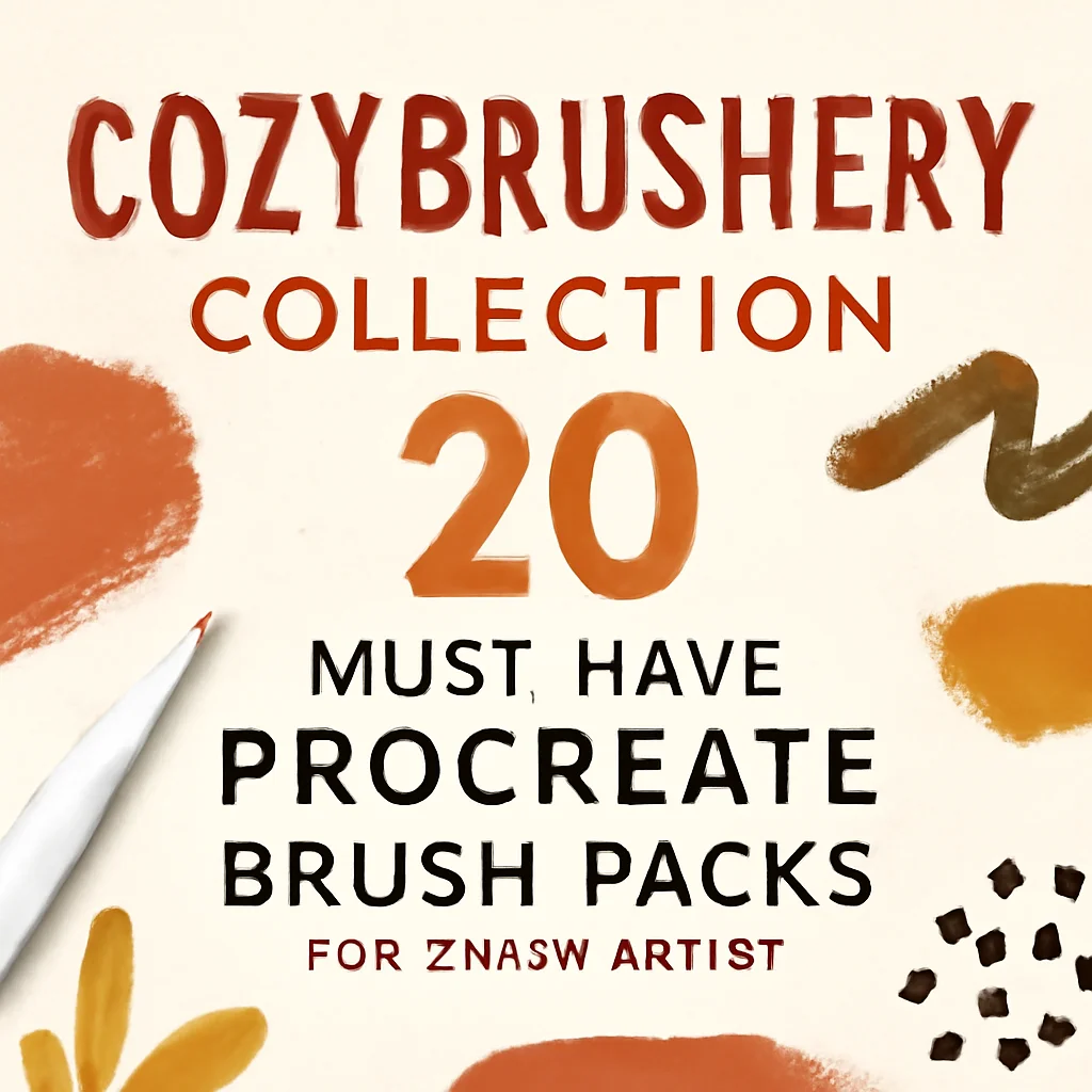 Cozybrushery Collection Part 1: 20 Must-Have Procreate Brush Packs for Every Artist