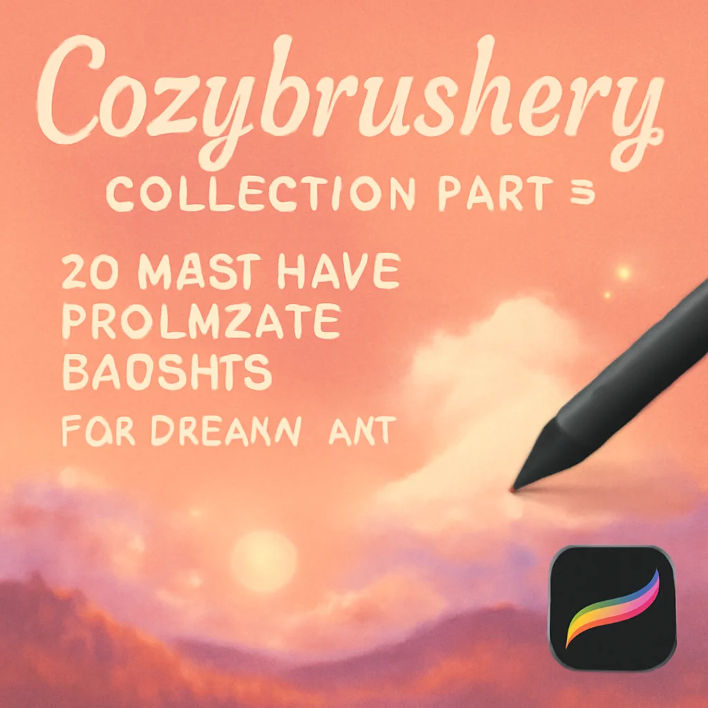 Cozybrushery Collection Part 4: 20 Must-Have Procreate Brushes for Dreamy Art 🎨✨