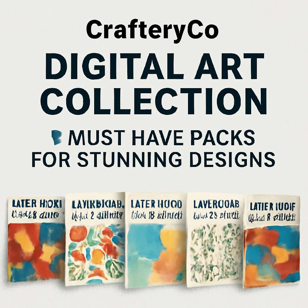 CrafteryCo Digital Art Collection: 5 Must-Have Packs for Stunning Designs 🎨