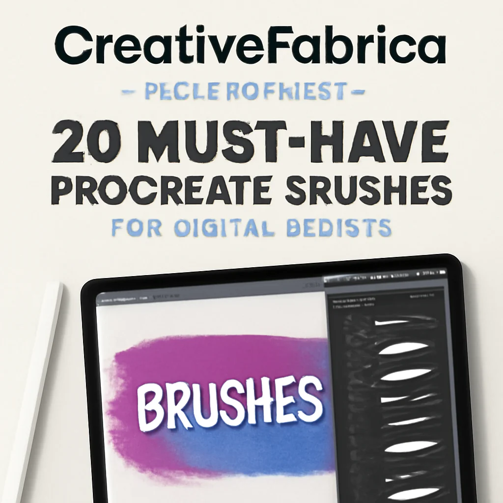 CreativeFabrica Collection Part 4: 20 Must-Have Procreate Brushes for Digital Artists