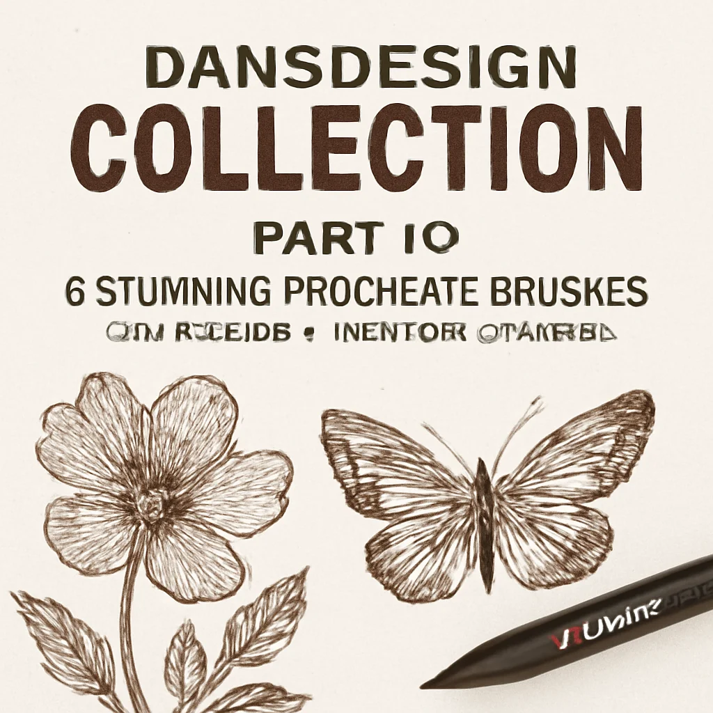 Dansdesign Collection Part 5: 20 Unmissable Procreate Brushes & Stamps 🎨✨