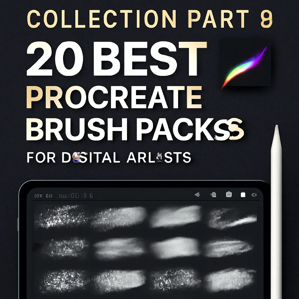 Dansdesign Collection Part 4: 20 Must-Have Procreate Brushes for Digital Artists 🎨