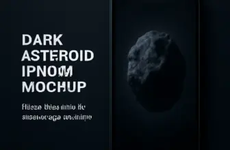 dark asteroid iphone mockup elevate your ui app design prev 218