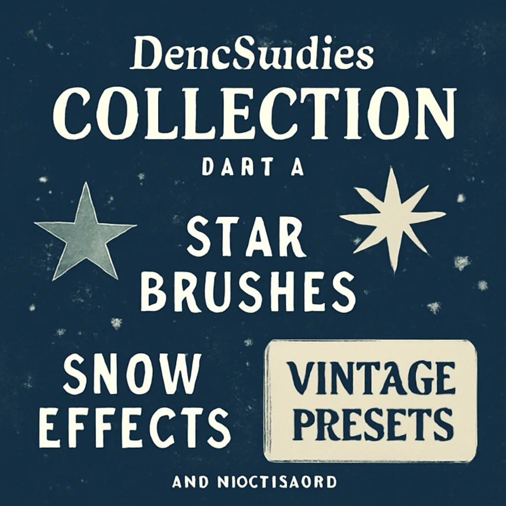 denestudios collection part 4 star brushes snow effects vin 90