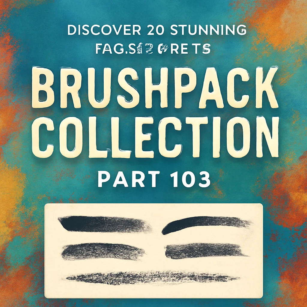 20 Fresh Digital Assets from Brushespack Collection Part 104 (Fonts & Graphics)