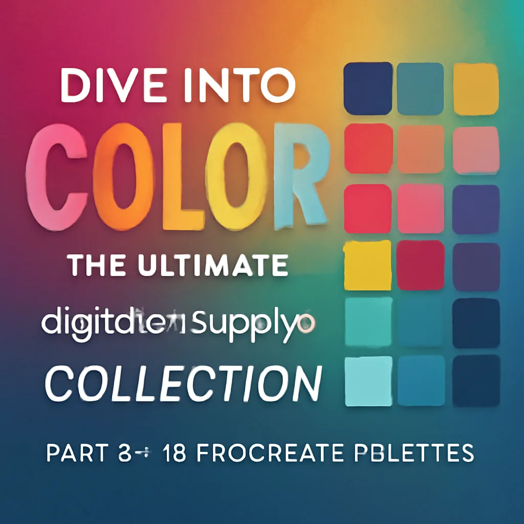 Dive into Color: The Ultimate digitalartsupply0 Collection Part 8 – 15 Procreate Palettes
