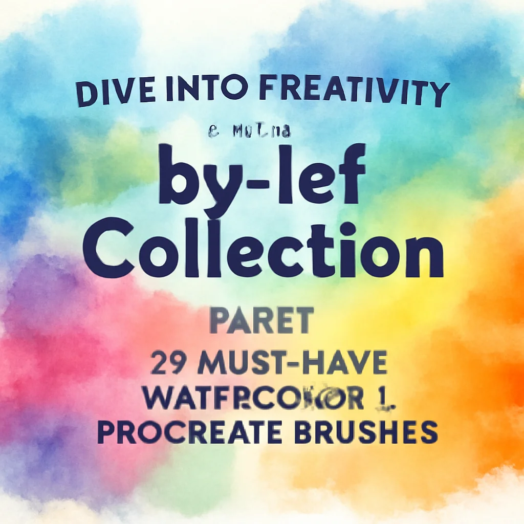 Dive into Creativity with the by-lef Collection Part 1: 20 Must-Have Watercolor & Procreate Brushes