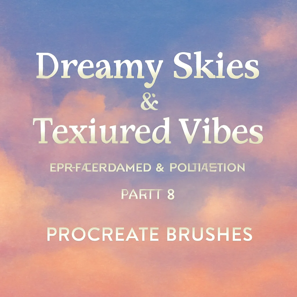 Dreamy Skies & Textured Vibes: FreezeronMedia Collection Part 6 (Procreate Brushes)