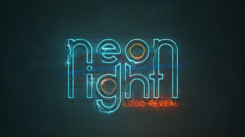 Electric Neon Logo Reveal with Grunge Smoke Effects 16 electric neon logo reveal with grunge smoke effects7