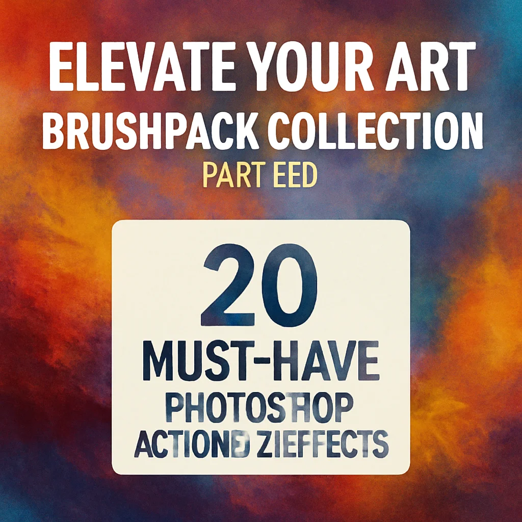 BrushesPack Collection Part 270: 20 Must-Have Photoshop Actions for Digital Artists 🎨