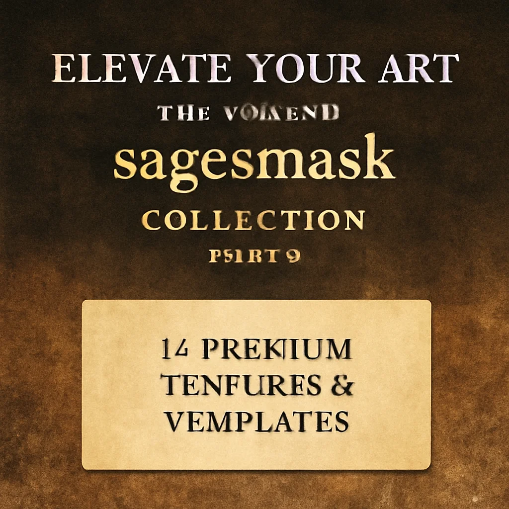 Elevate Your Art: The Ultimate sagesmask Collection Part 2 (14 Premium Textures & Templates)