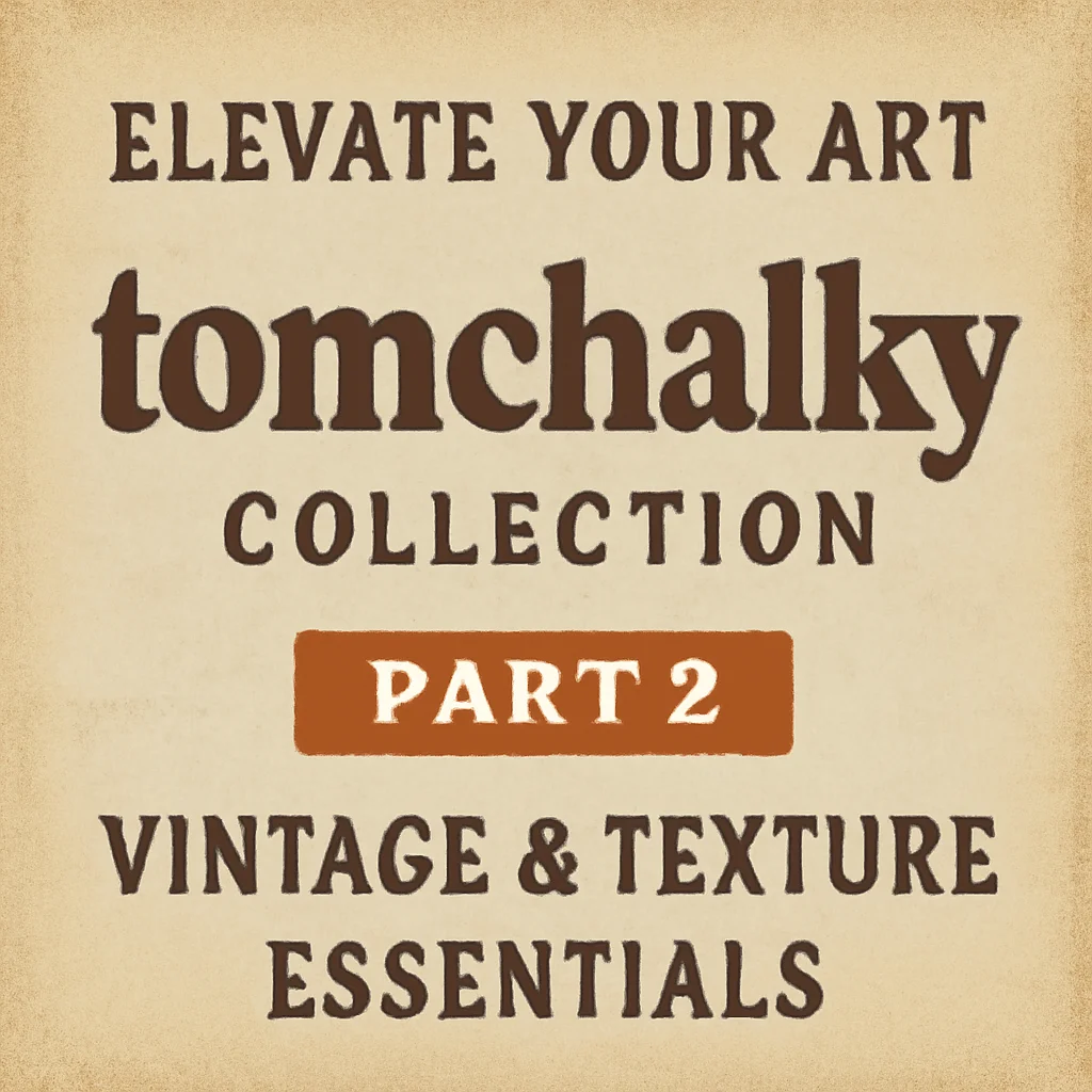 Elevate Your Art with tomchalky Collection Part 2: Vintage & Texture Essentials
