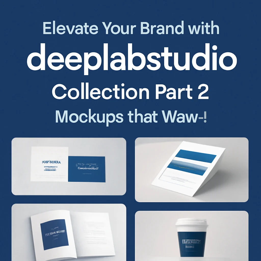 Elevate Your Brand with deeplabstudio Collection Part 2: Mockups That Wow ✨