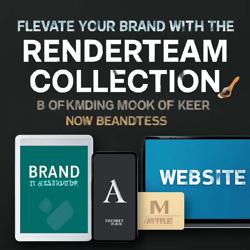 Elevate Your Brand with the Renderteam Collection: 9 Stunning Mockup Sets for Designers 🎨✨
