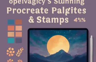 elevate your digital art opalyagleys stunning procreate pale 1342