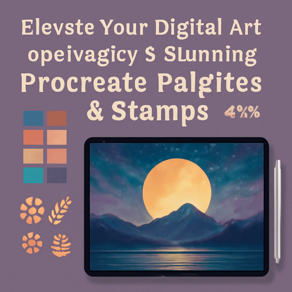 Elevate Your Digital Art: opalyagley’s Stunning Procreate Palettes & Stamps (Part 3)
