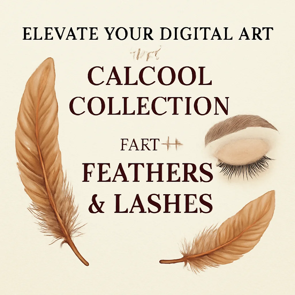 Elevate Your Digital Art with calcool Collection Part 2: Feathers & Lashes