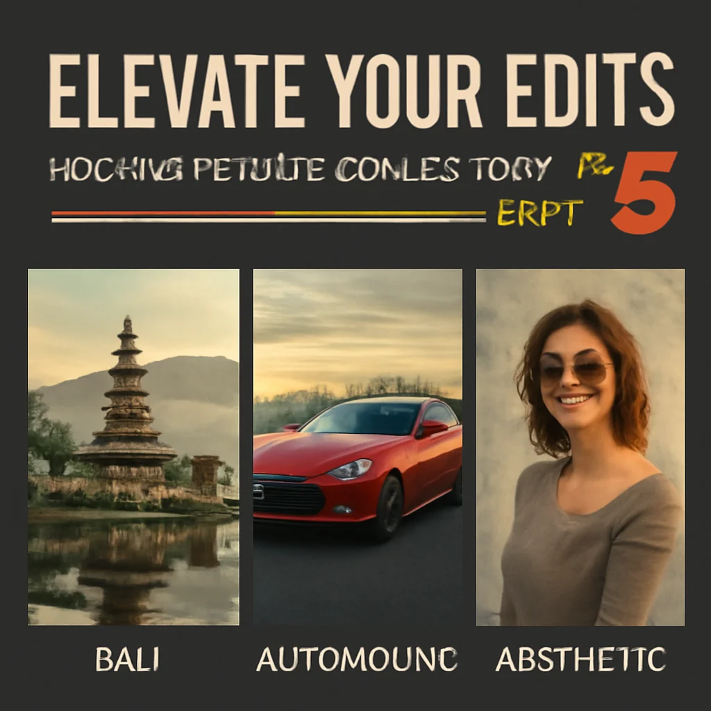 Elevate Your Edits: RockboyStudio Collection Part 5 (Bali, Automotive & Aesthetic Presets)