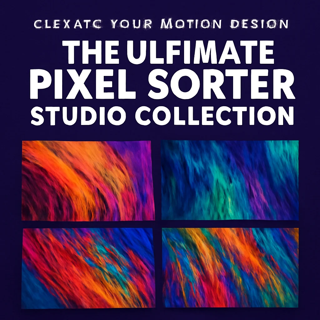 Elevate Your Motion Design: The Ultimate Pixel Sorter Studio Collection 🎨✨