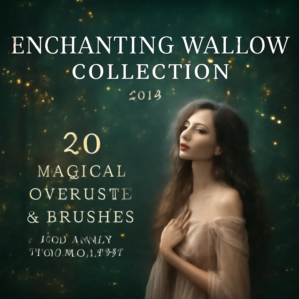 Enchanting Walllow Collection Part 4: 20 Magical Overlays & Brushes for Dreamy Photography