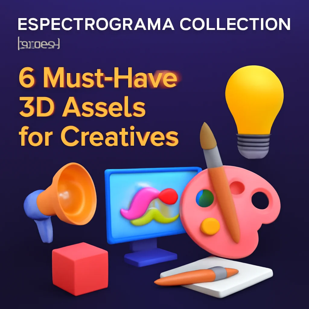 Espectrograma Collection Part 4: 6 Must-Have 3D Assets for Creatives 🎨