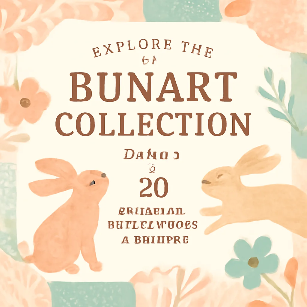 Explore the bunart Collection Part 1: 20 Whimsical Digital Papers & Brushes
