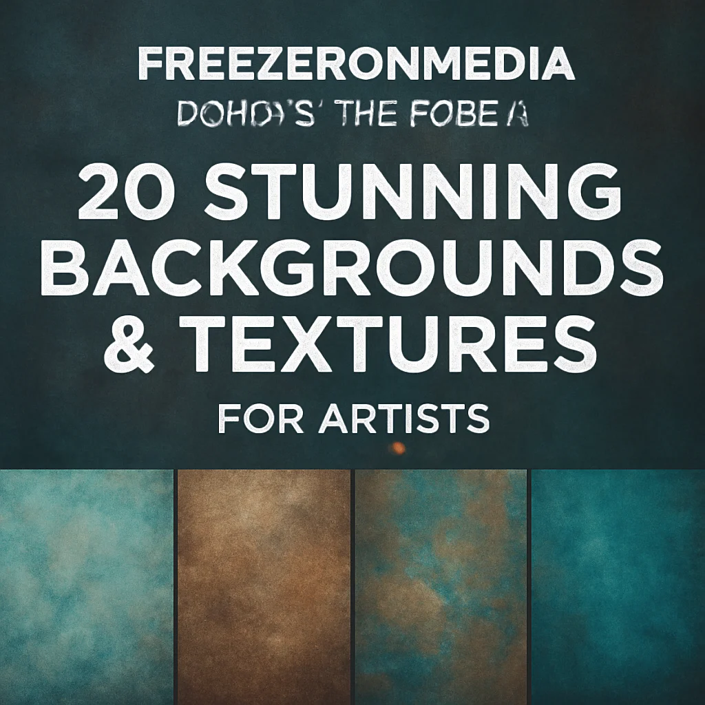 FreezeronMedia Collection Part 4: 20 Stunning Backgrounds & Textures for Artists 🎨