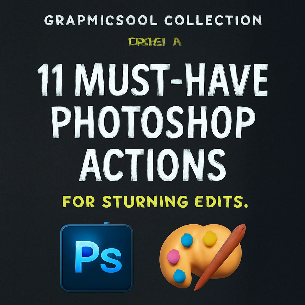 Graphicsgol Collection Part 2: 11 Must-Have Photoshop Actions for Stunning Edits 🎨✨