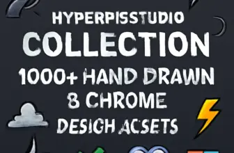 hyperpixstudio collection 1000 hand drawn chrome design ass 168