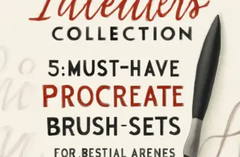 idleletters collection 5 must have procreate brush sets for 1100