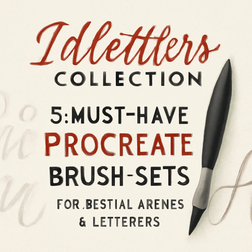 Idleletters Collection: 5 Must-Have Procreate Brush Sets for Digital Artists & Letterers