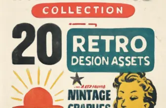 indieground collection part 1 20 retro design assets vintag 1109