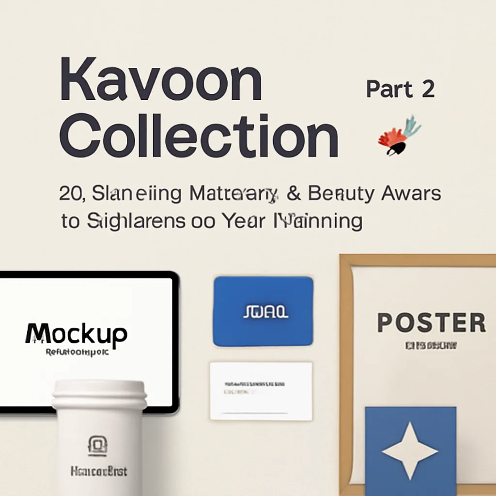 Kavoon Collection Part 2: 20 Stunning Mockups & Design Assets to Supercharge Your Branding 🚀