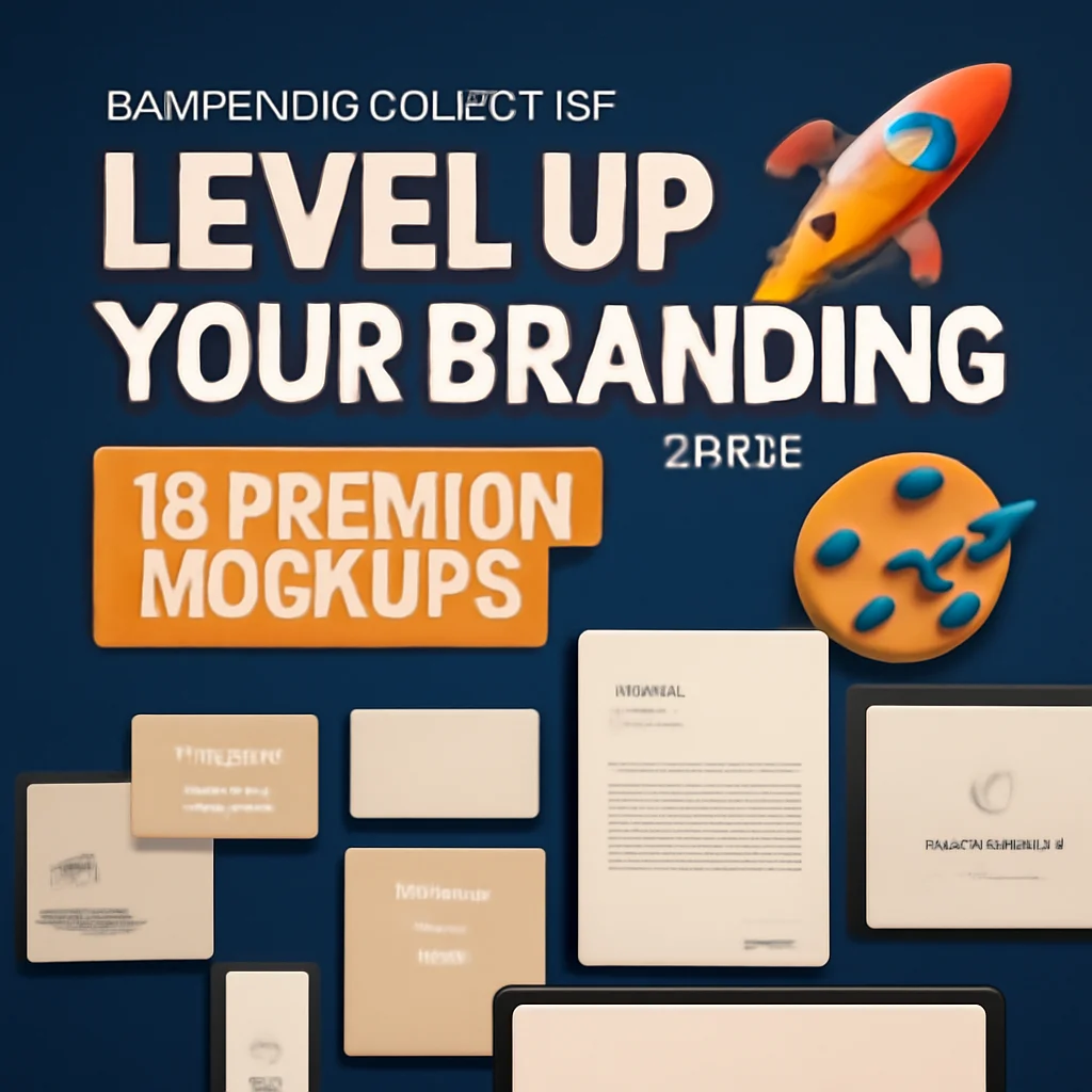 Level Up Your Branding with ram-studio Collection Part 2: 18 Premium Mockups 🚀🎨