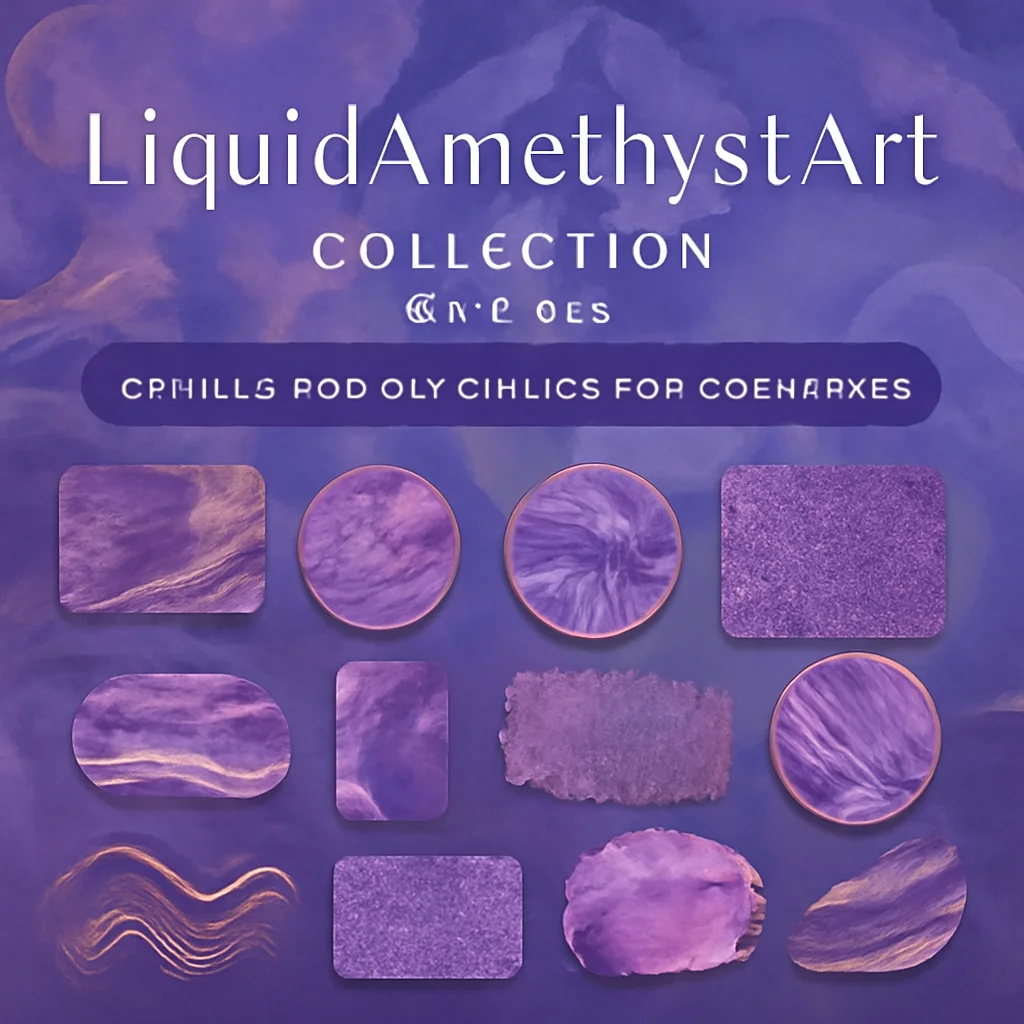 LiquidAmethystArt Collection Part 4: 12 Glam Digital Assets for Creatives 🎨
