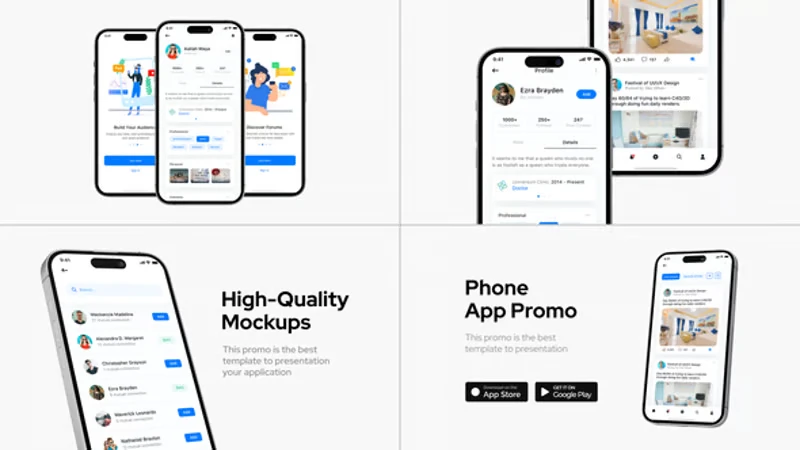 Modern Dynamic Mobile App Promo with 3D Smartphone Mockups 7 modern dynamic mobile app promo with 3d smartphone mockups14