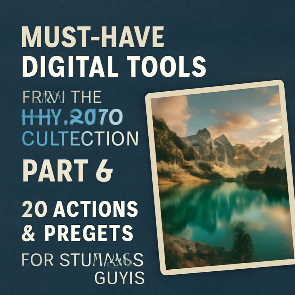 Must-Have Digital Tools from the nmc2010 Collection Part 6: 20 Actions & Presets for Stunning Edits