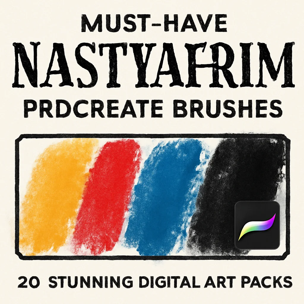 Must-Have Nastyafrim Procreate Brushes: 20 Stunning Digital Art Packs
