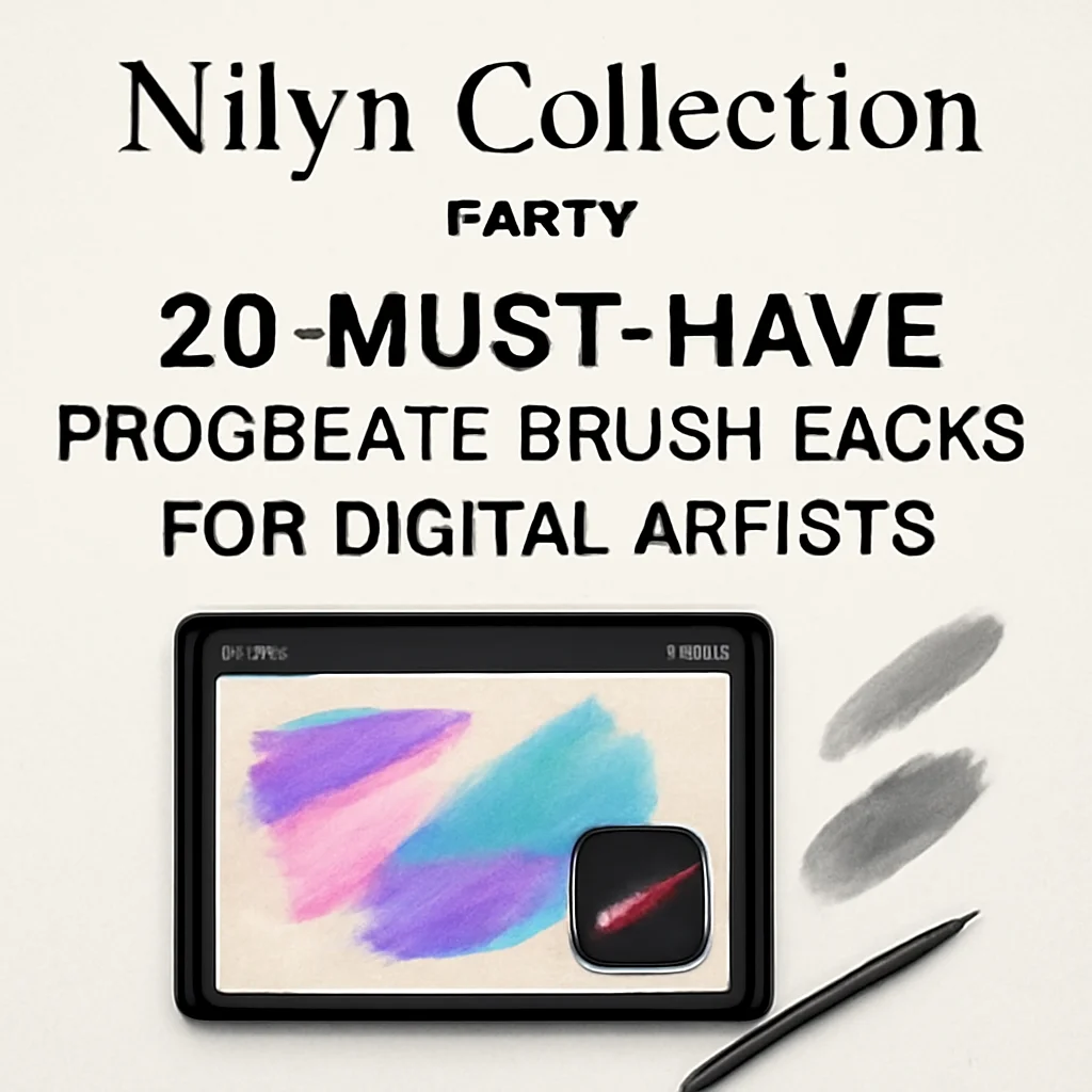 Nilyn Collection Part 1: 20 Must-Have Procreate Brush Packs for Digital Artists 🎨